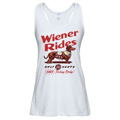 Dachshund Wiener Rides Only 25 Cents Free Today Only Ladies Essential Flowy Tank