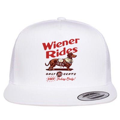 Dachshund Wiener Rides Only 25 Cents Free Today Only Flatbill Hat