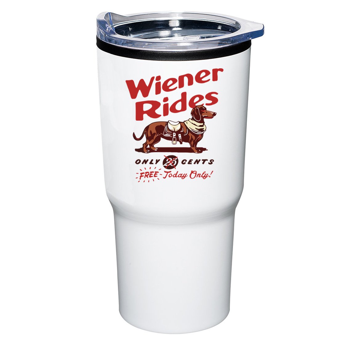 Dachshund Wiener Rides Only 25 Cents Free Today Only Tumbler