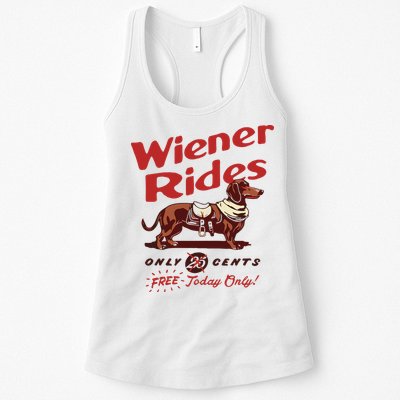 Dachshund Wiener Rides Only 25 Cents Free Today Only Womens Tank Top