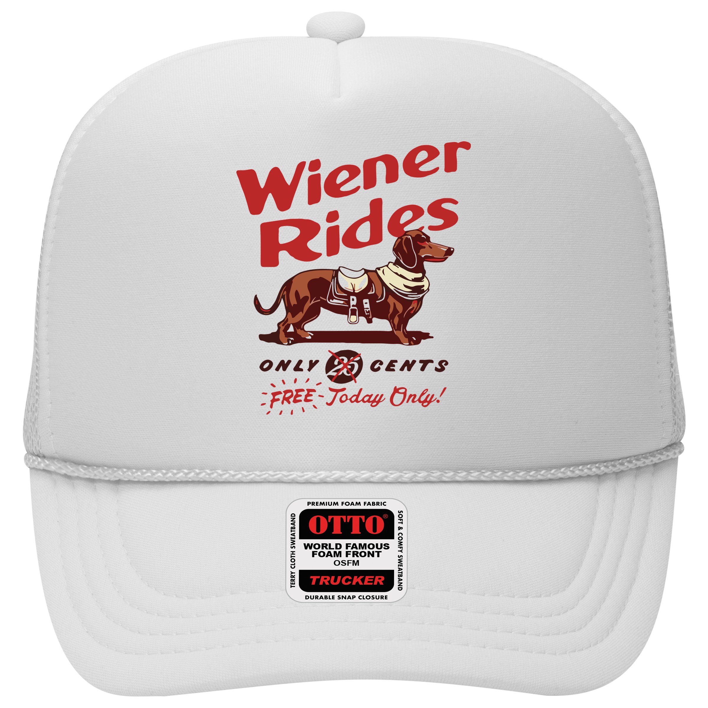 Dachshund Wiener Rides Only 25 Cents Free Today Only Hat