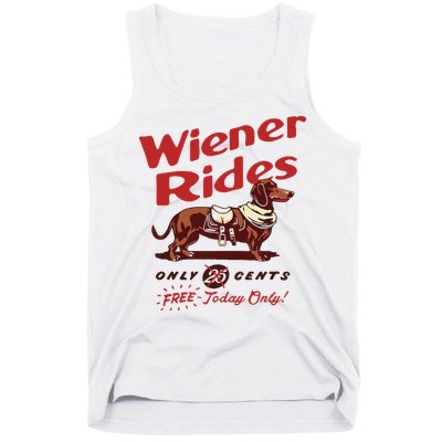 Dachshund Wiener Rides Only 25 Cents Free Today Only Tank Top