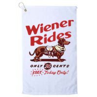 Dachshund Wiener Rides Only 25 Cents Free Today Only Golf Towel