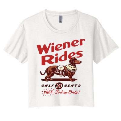 Dachshund Wiener Rides Only 25 Cents Free Today Only Crop Top