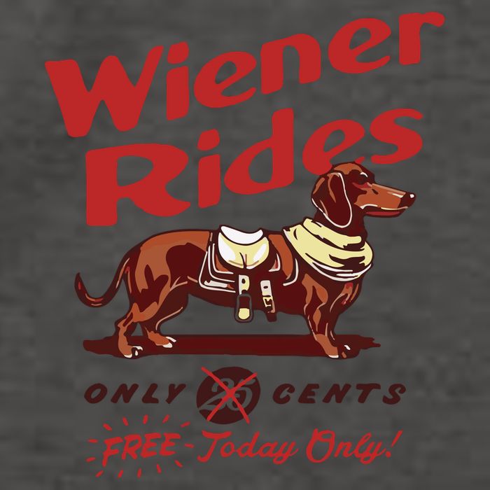 Dachshund Wiener Rides Only 25 Cents Free Today Only Vector Backpack