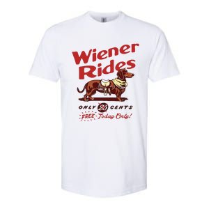 Dachshund Wiener Rides Only 25 Cents Free Today Only Softstyle CVC T-Shirt