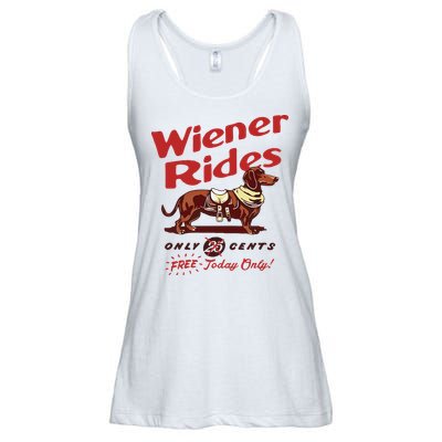 Dachshund Wiener Rides Only 25 Cents Free Today Only Ladies Essential Flowy Tank