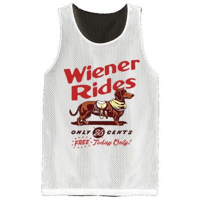 Dachshund Wiener Rides Only 25 Cents Free Today Only Mesh Reversible Basketball Jersey Tank
