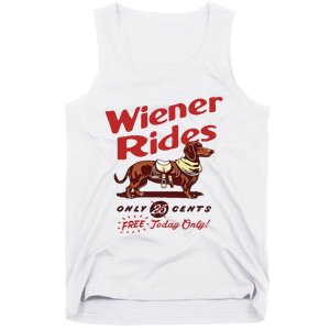 Dachshund Wiener Rides Only 25 Cents Free Today Only Tank Top