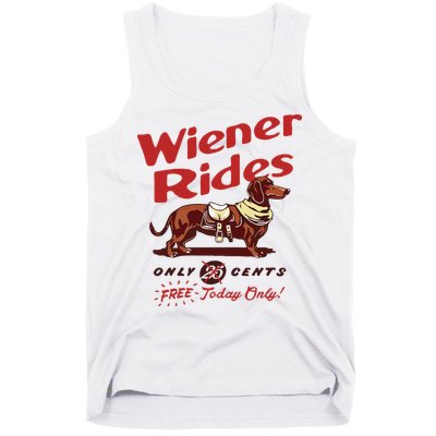 Dachshund Wiener Rides Only 25 Cents Free Today Only Tank Top