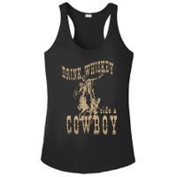 Drink Whiskey Ride a Cowboy Ladies PosiCharge Competitor Racerback Tank