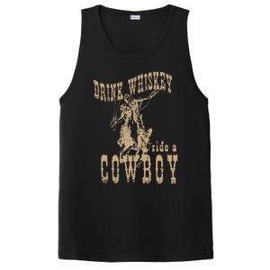 Drink Whiskey Ride a Cowboy PosiCharge Competitor Tank