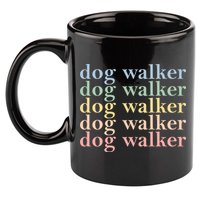 Dog Walker Retro 11oz C Handle Ceramic Mug