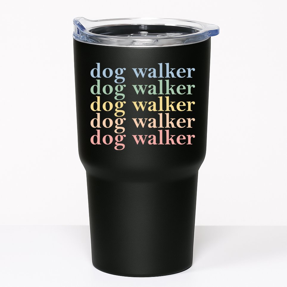 Dog Walker Retro Tumbler