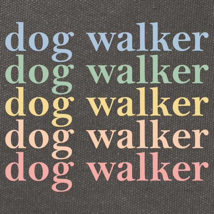 Dog Walker Retro Cotton Canvas Backpack