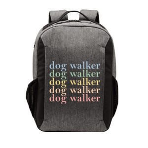 Dog Walker Retro Vector Backpack