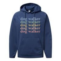 Dog Walker Retro Performance Fleece Hoodie