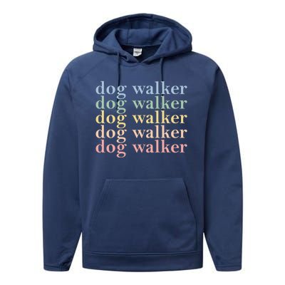 Dog Walker Retro Performance Fleece Hoodie