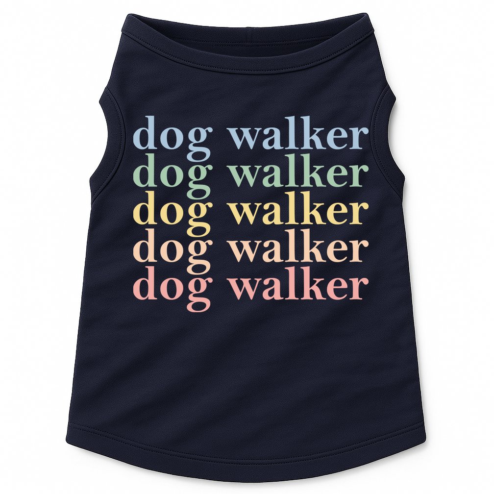 Dog Walker Retro Doggie Tank