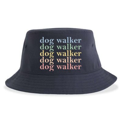 Dog Walker Retro Sustainable Bucket Hat