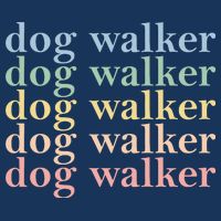 Dog Walker Retro Poster