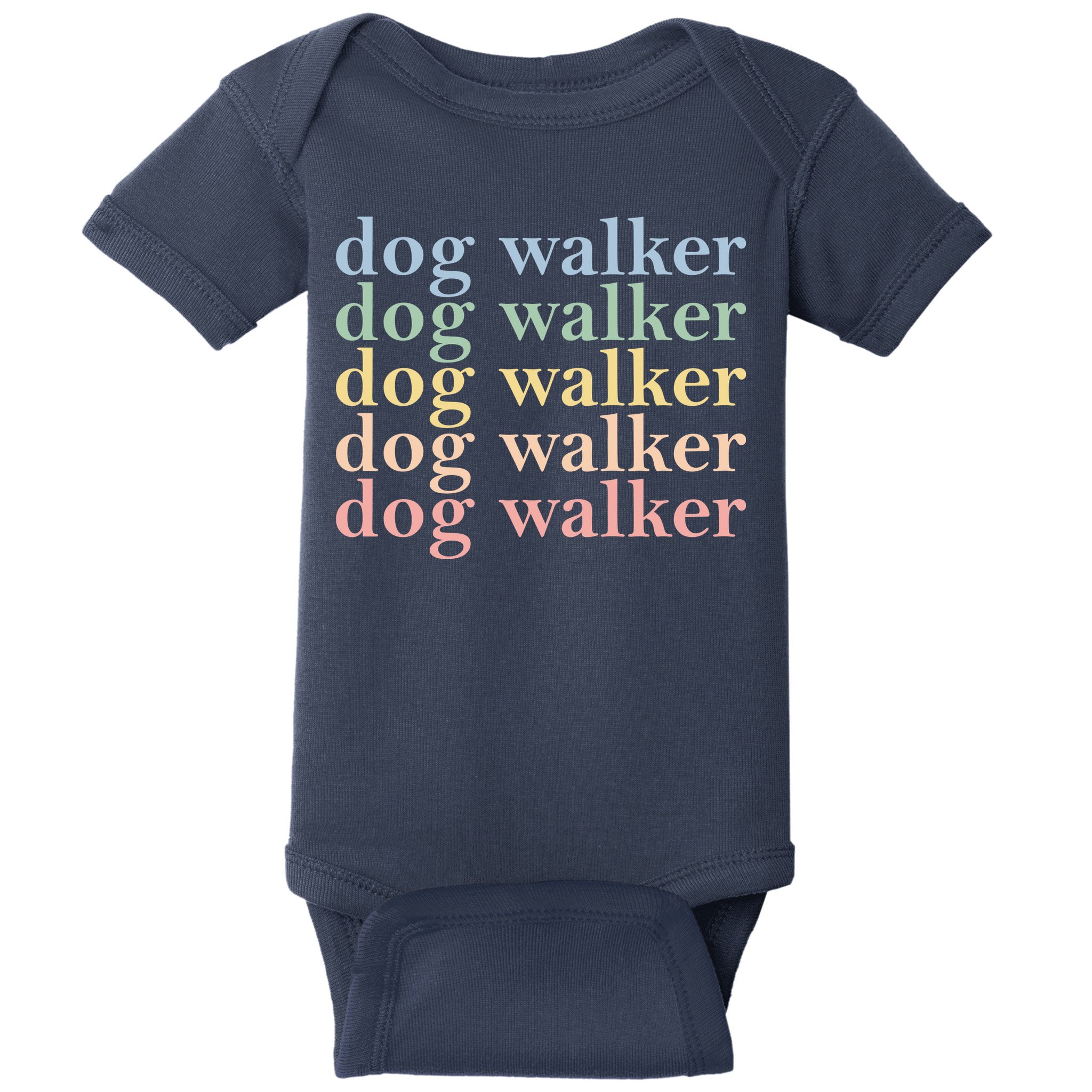 Dog Walker Retro Baby Bodysuit