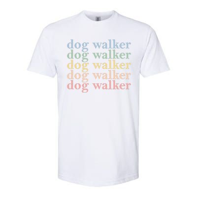 Dog Walker Retro Softstyle® CVC T-Shirt