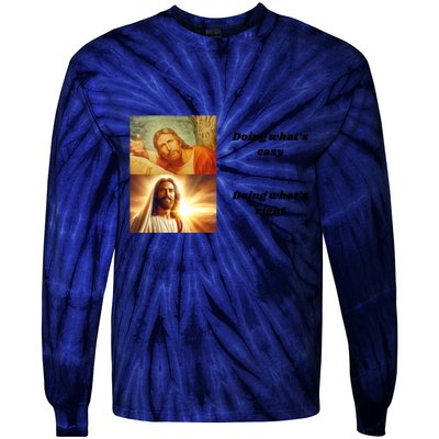 Doing WhatS Right Tie-Dye Long Sleeve Shirt