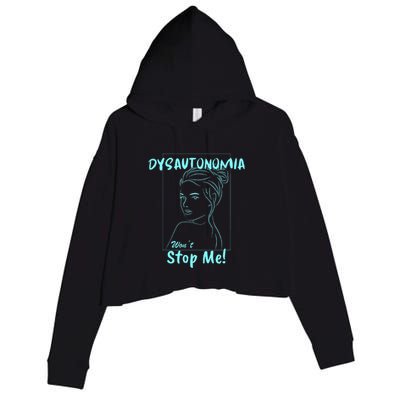 Dysautonomia Won't Stop Me! Crop Fleece Hoodie
