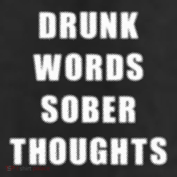 Drunk Words Sober Thoughts Adult Drive Performance Visor