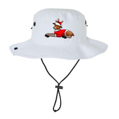 Deer Wearing Santa Hat And Sweater Christmas Gift Legacy Cool Fit Booney Bucket Hat