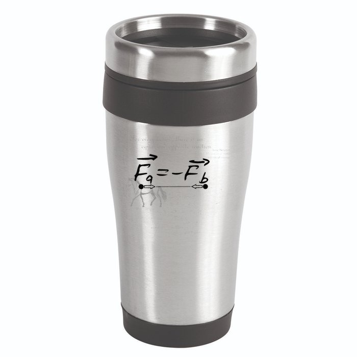 Design With Sir Isaac Newtons Third Law 16oz Travel Tumbler