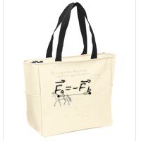 Design With Sir Isaac Newtons Third Law Zip Tote Bag