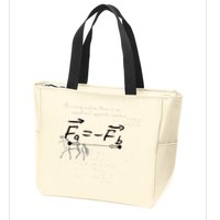 Design With Sir Isaac Newtons Third Law Zip Tote Bag
