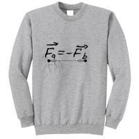Design With Sir Isaac Newtons Third Law Tall Sweatshirt