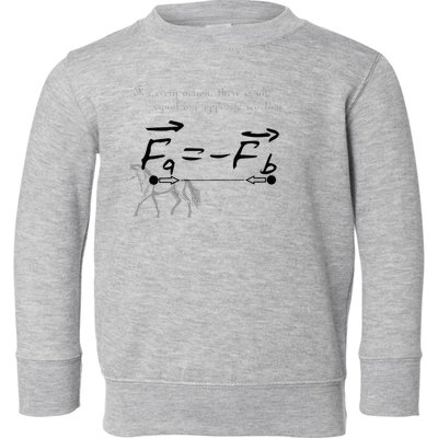 Design With Sir Isaac Newtons Third Law Toddler Sweatshirt
