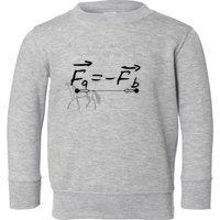 Design With Sir Isaac Newtons Third Law Toddler Sweatshirt