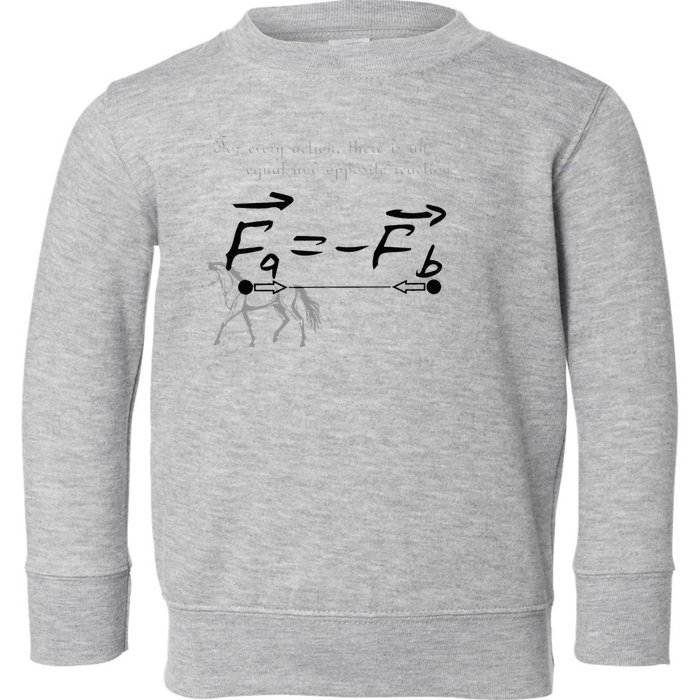 Design With Sir Isaac Newtons Third Law Toddler Sweatshirt