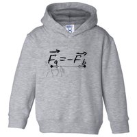 Design With Sir Isaac Newtons Third Law Toddler Hoodie