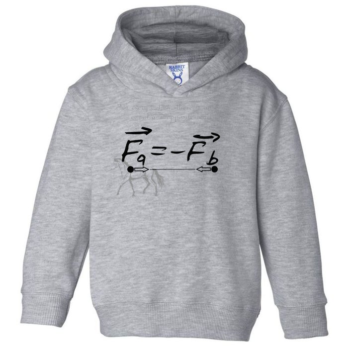 Design With Sir Isaac Newtons Third Law Toddler Hoodie