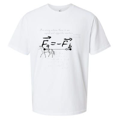 Design With Sir Isaac Newtons Third Law Sueded Cloud Jersey T-Shirt