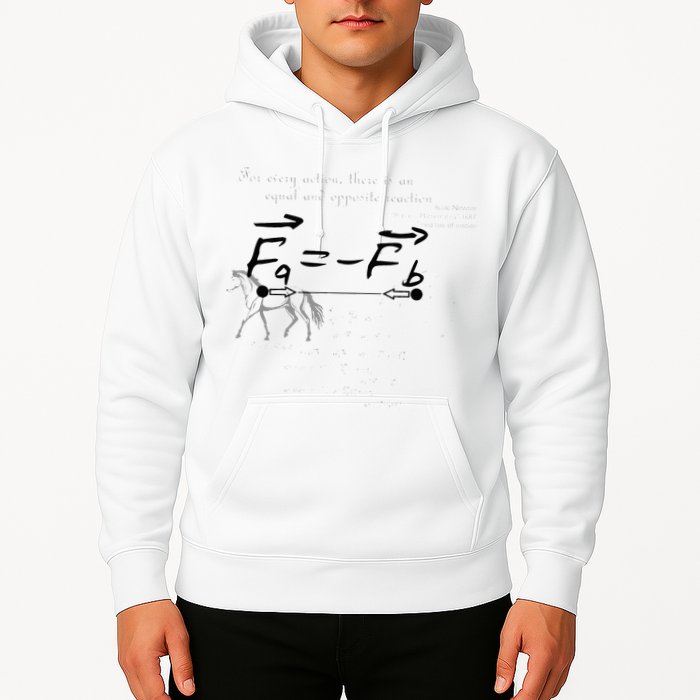 Design With Sir Isaac Newtons Third Law Hoodie