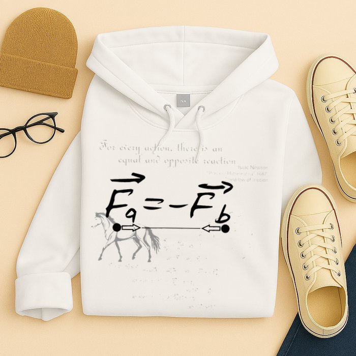 Design With Sir Isaac Newtons Third Law Hoodie