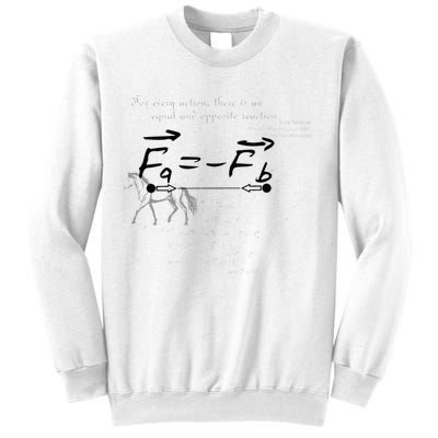 Design With Sir Isaac Newtons Third Law Sweatshirt