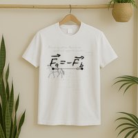 Design With Sir Isaac Newtons Third Law T-Shirt