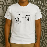 Design With Sir Isaac Newtons Third Law T-Shirt