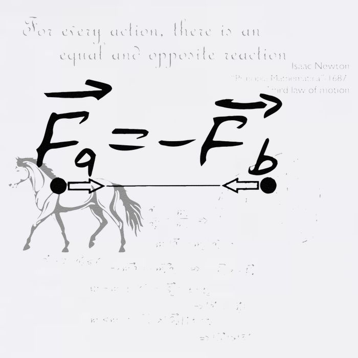 Design With Sir Isaac Newtons Third Law T-Shirt