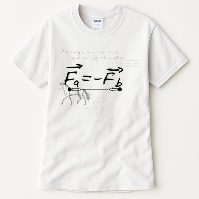 Design With Sir Isaac Newtons Third Law Tall T-Shirt