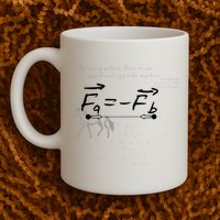 Design With Sir Isaac Newtons Third Law Mug