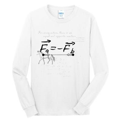 Design With Sir Isaac Newtons Third Law Tall Long Sleeve T-Shirt